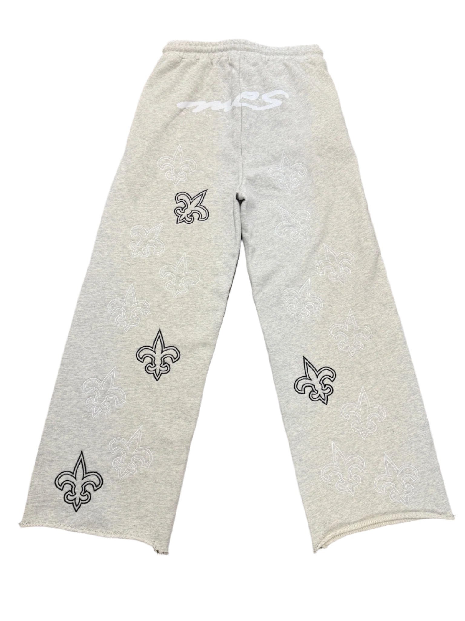 Light Grey "Mes Amis" Oversized Sweatpants
