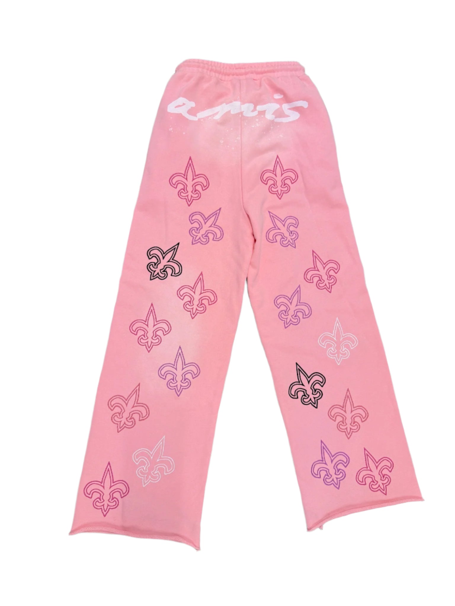 Pink "Mes Amis" Oversized Sweatpants