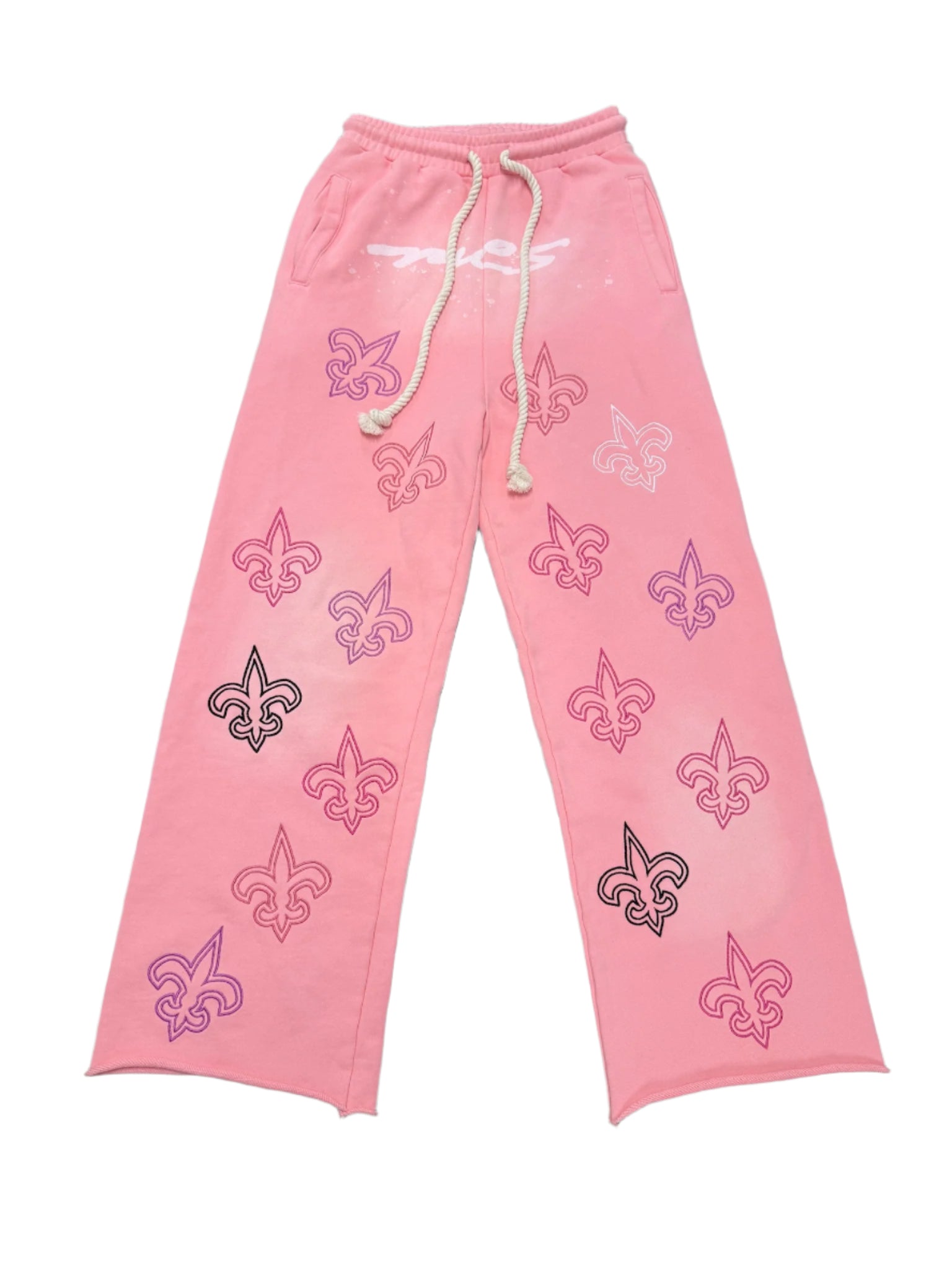 Pink "Mes Amis" Oversized Sweatpants